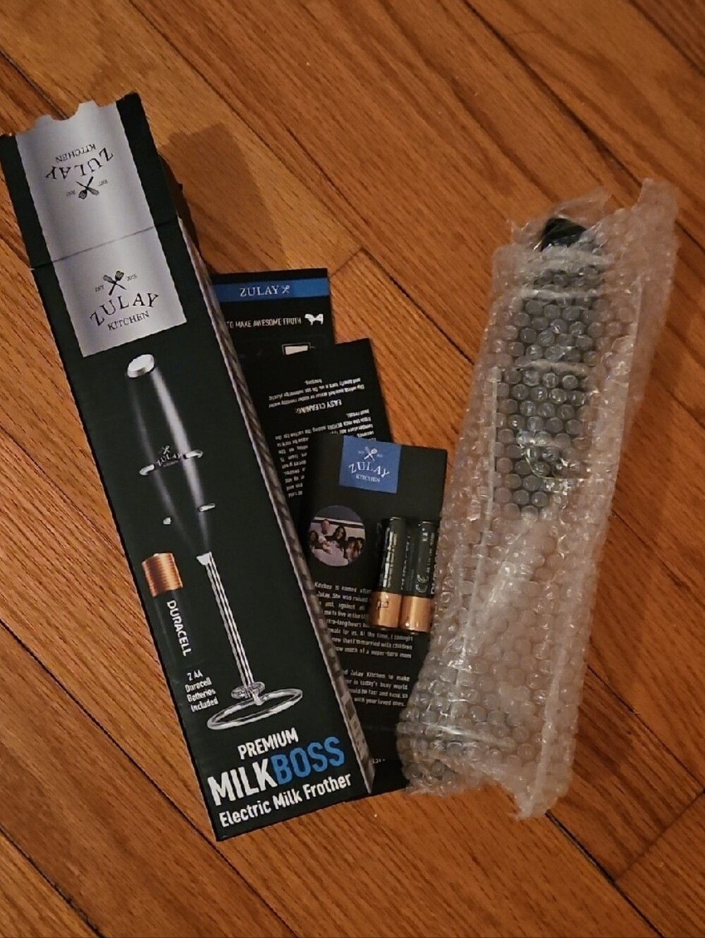 Zulay Premium MilkBoss Electric Milk Frother - Black,  NIB